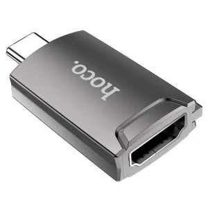 Адаптер Hoco UA19 Easy flow HDMI to Type-C [Metal-Gray]